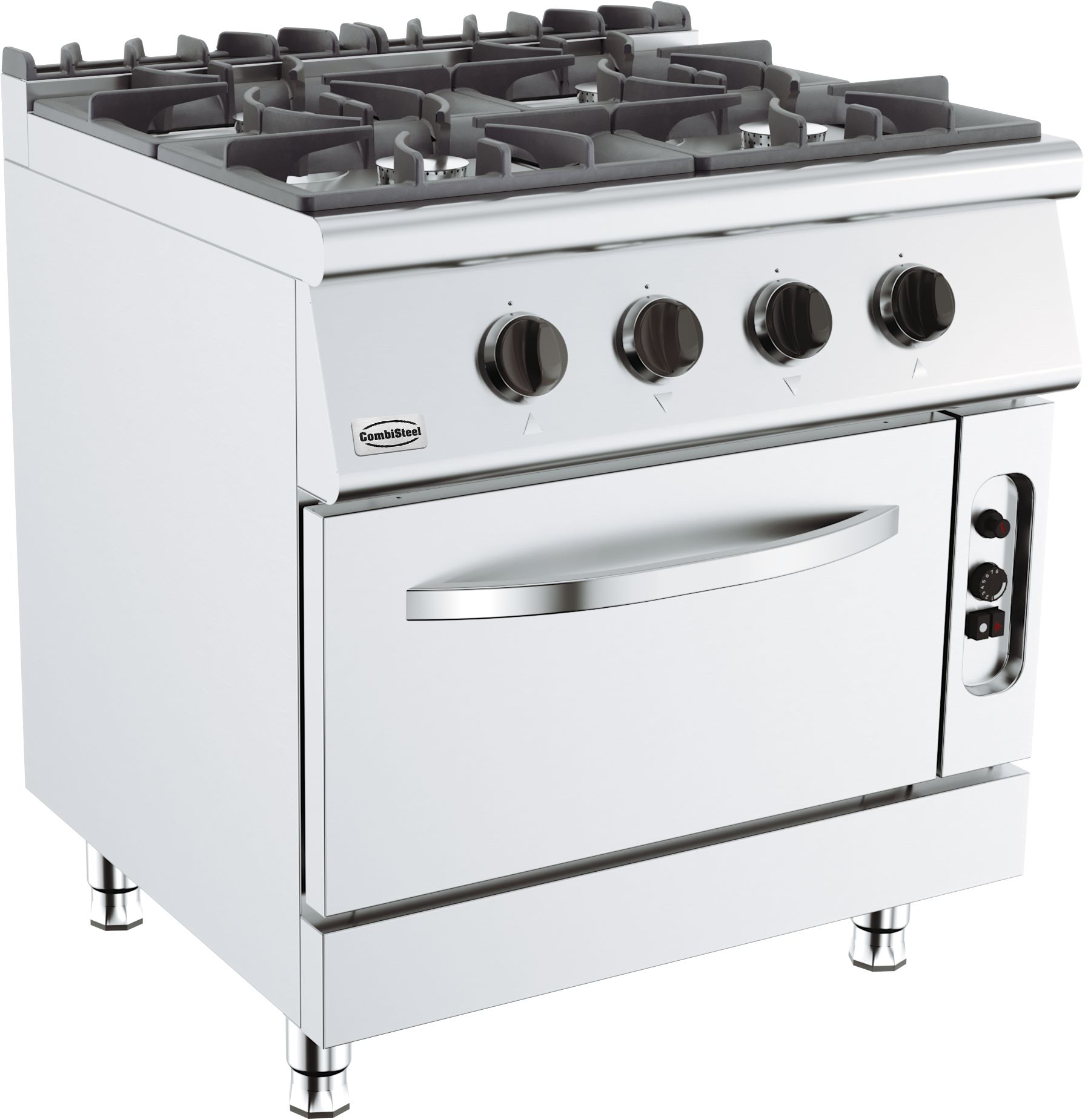Fornuis Gas 4 Branders Met Oven Gas - Combisteel
