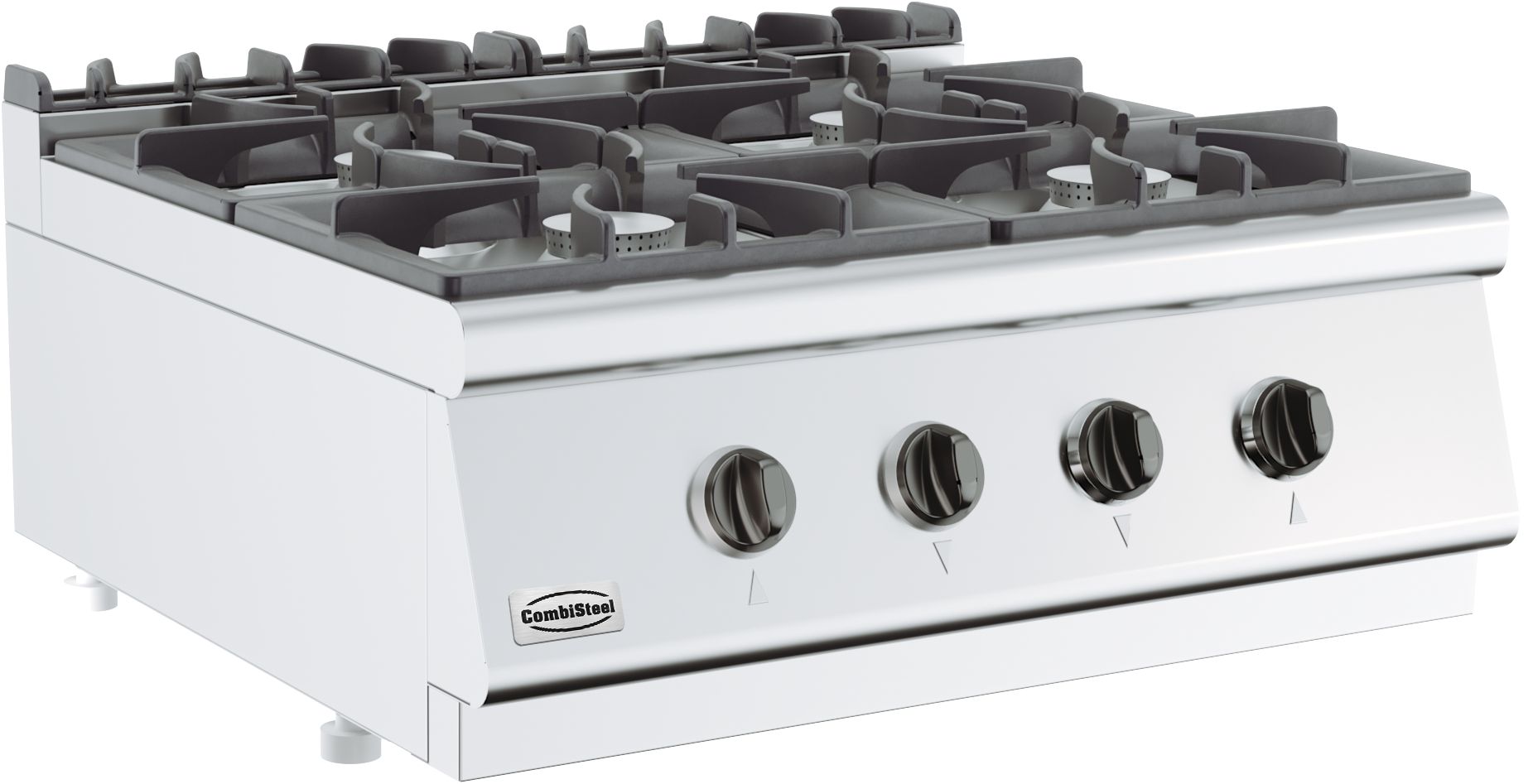 Gasfornuis 4 Branders - Combisteel