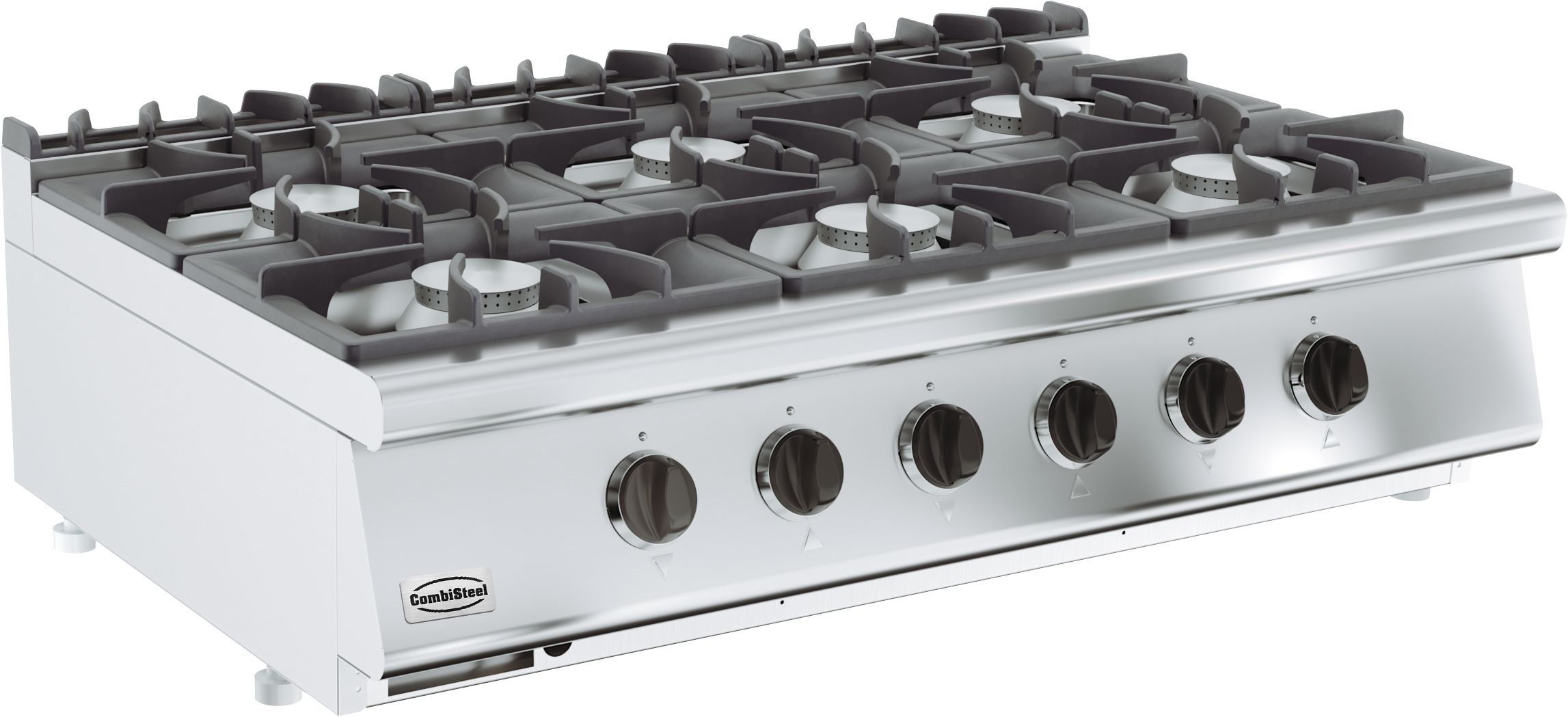 Gasfornuis 6 Branders - Combisteel