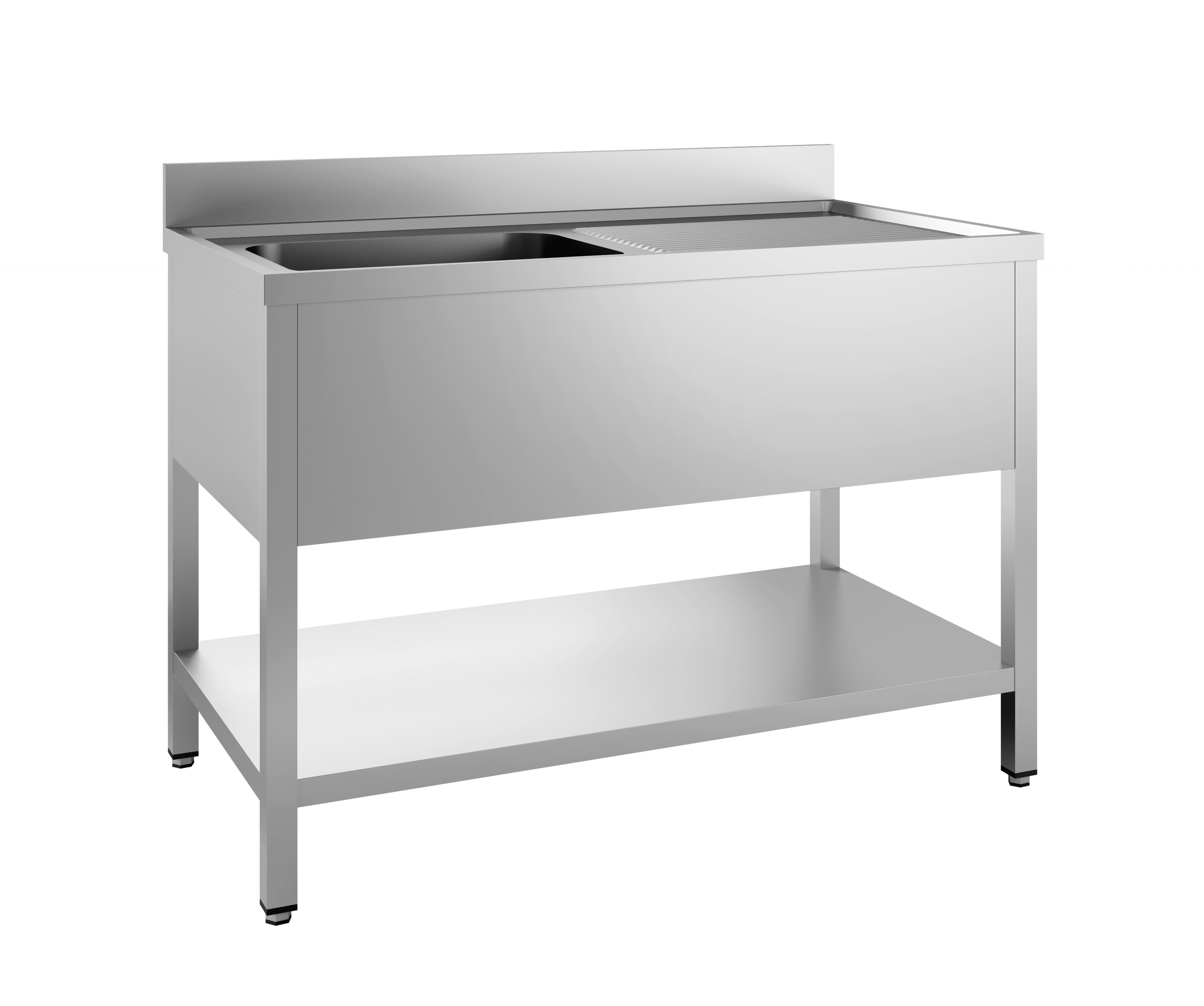 700 Bloc-Gootsteen Schap Démontable 1 In Links 1200 - Combisteel
