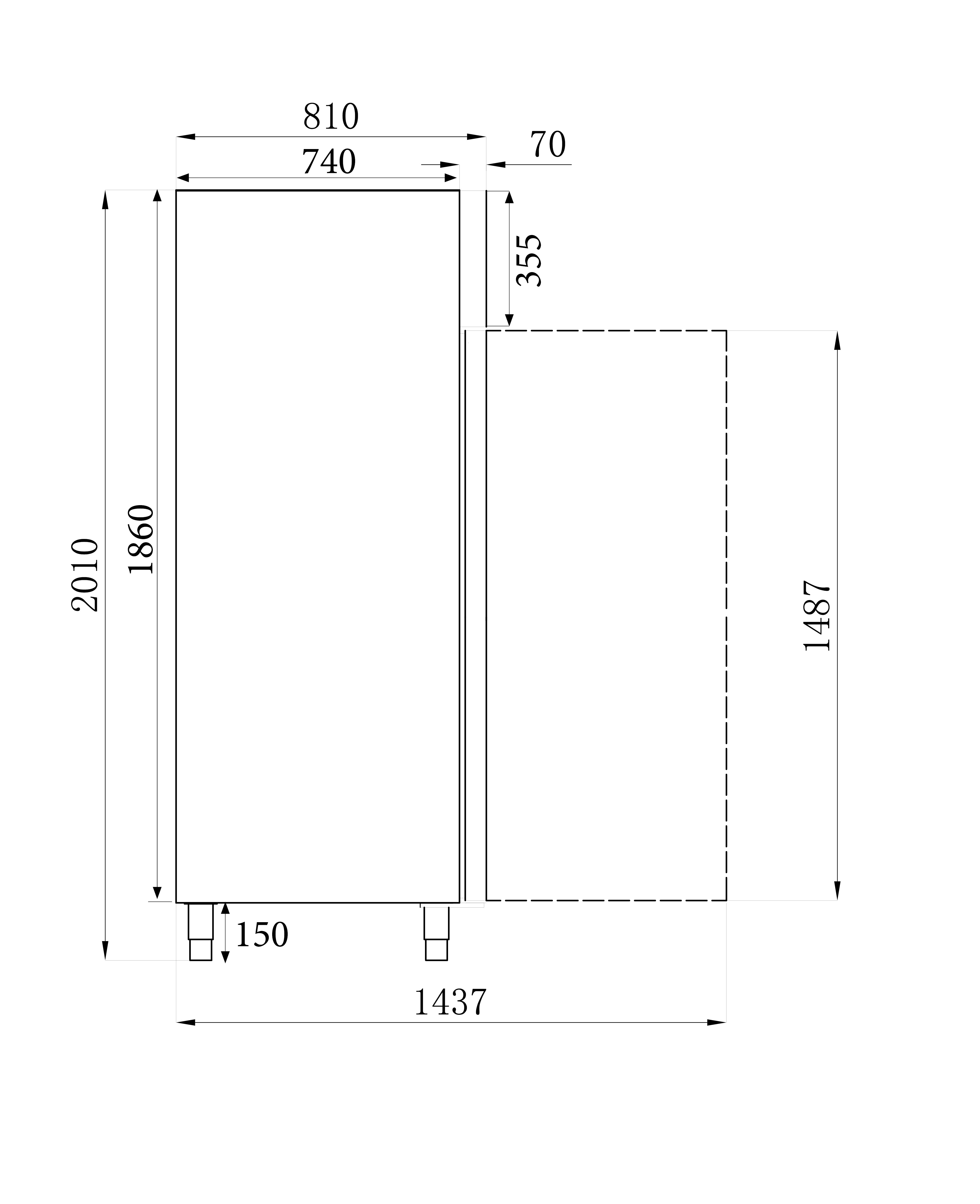 Vriezer In Roestvrij Staal+al 1200 Ltr Statisch 1200 L - Combisteel — miniature 4