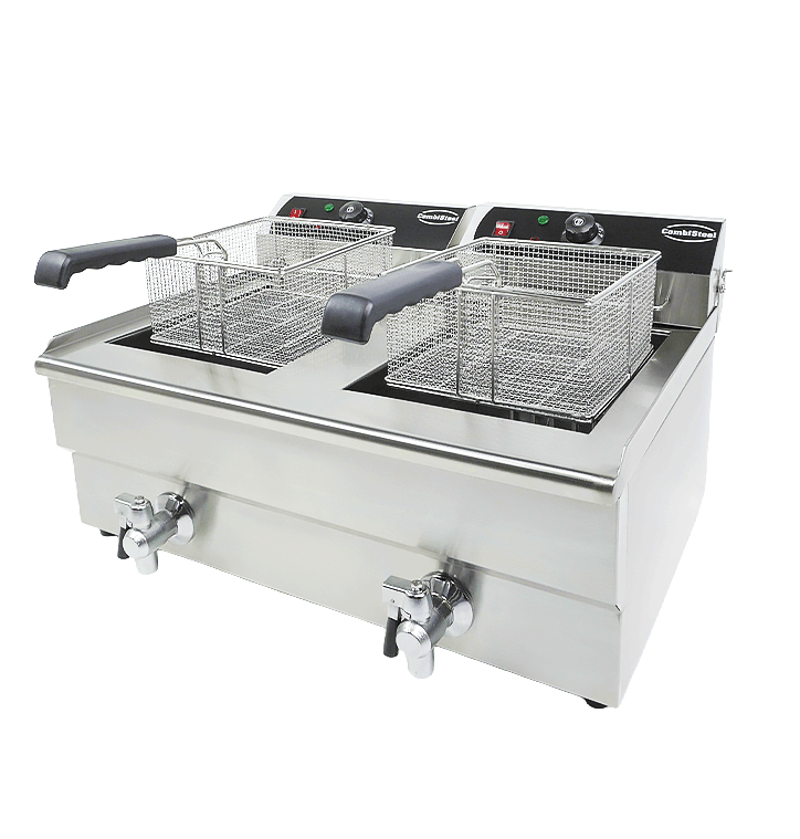Elektrische Tafelmodel Friteuse 2×10 L - Combisteel — miniature 3