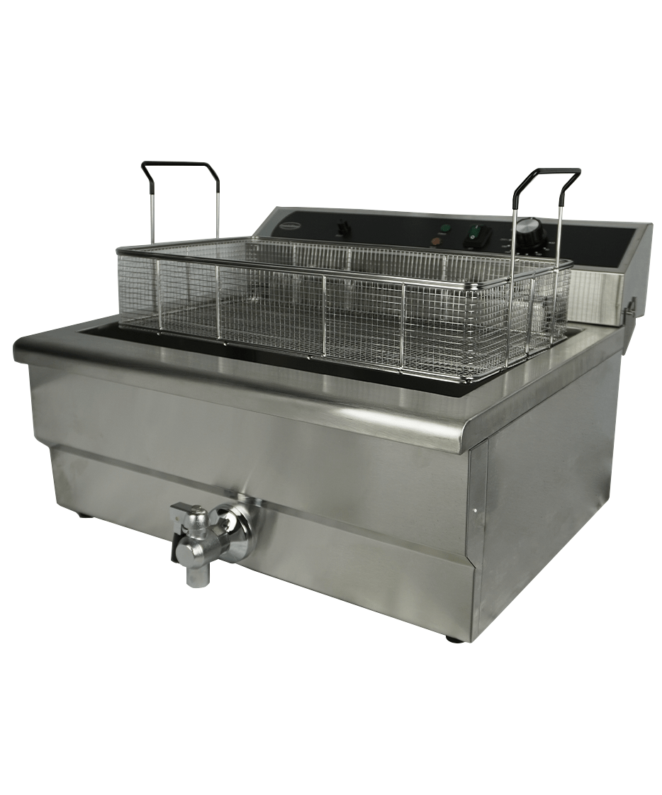 Tafelmodel Elektrische Friteuse 25 L Met Aftapkraan 6 KW - Combisteel — miniature 6