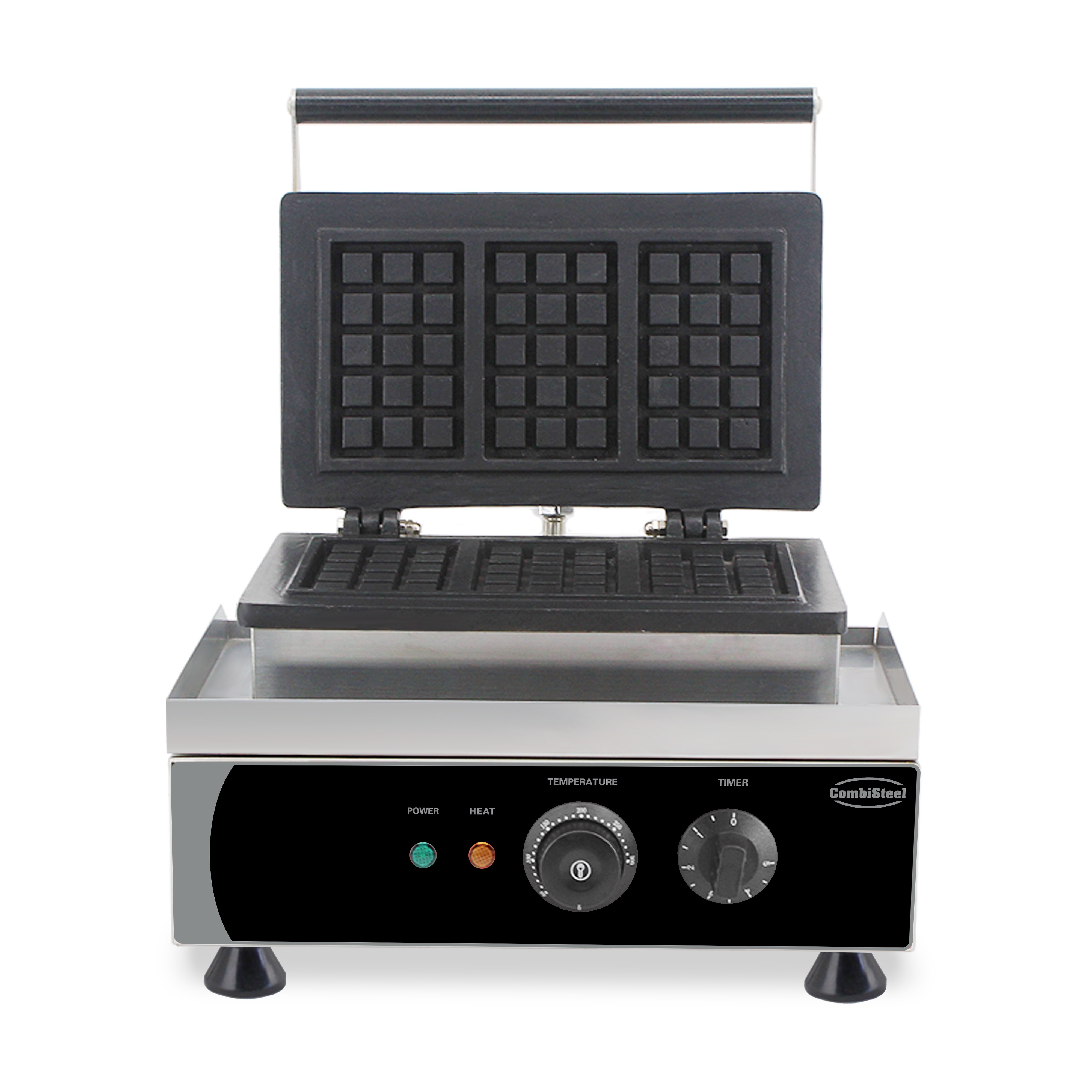 Wafelijzer 3 St. Brusselse Wafel 1,75 KW - Combisteel — miniature 4
