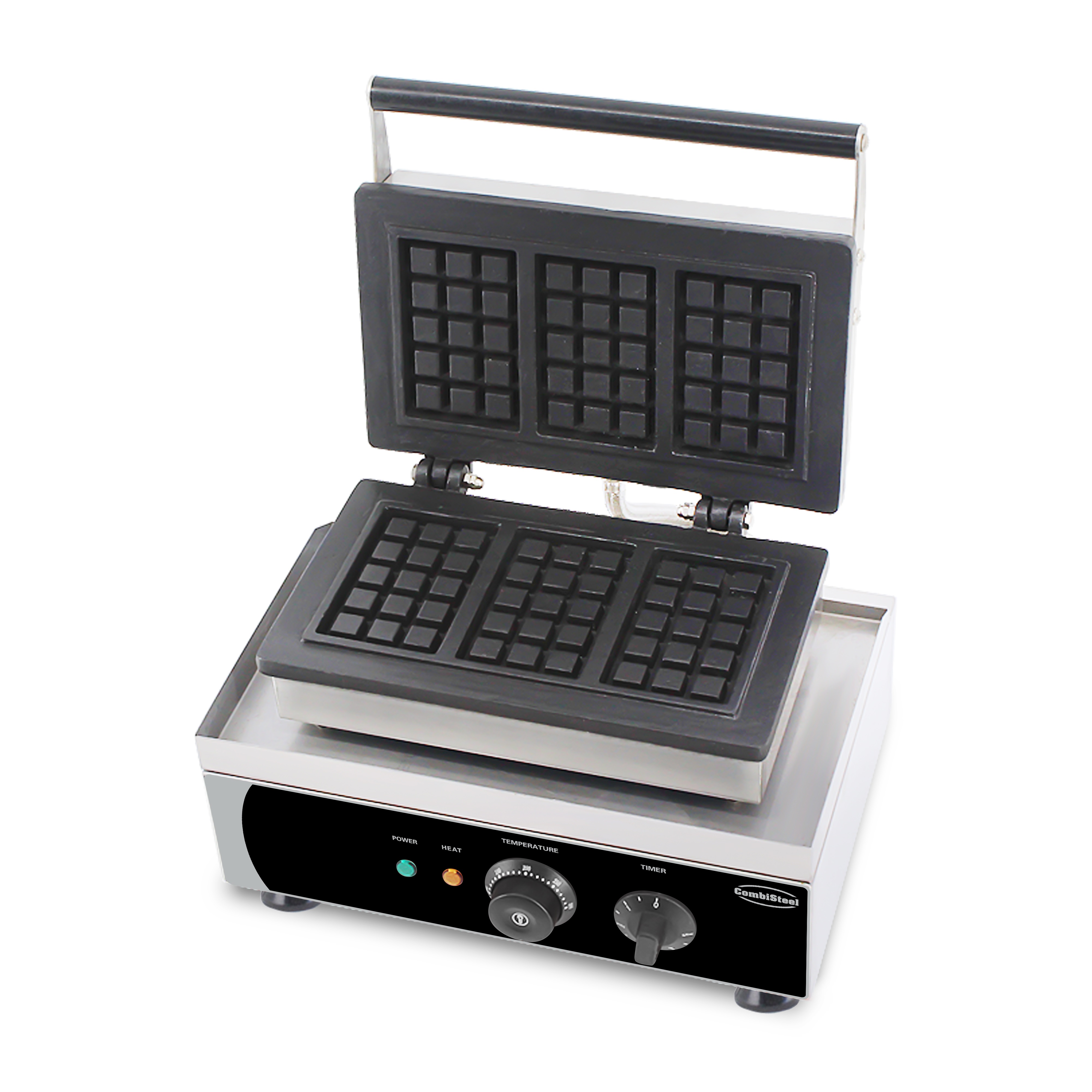 Wafelijzer 3 St. Brusselse Wafel 1,75 KW - Combisteel — miniature 5