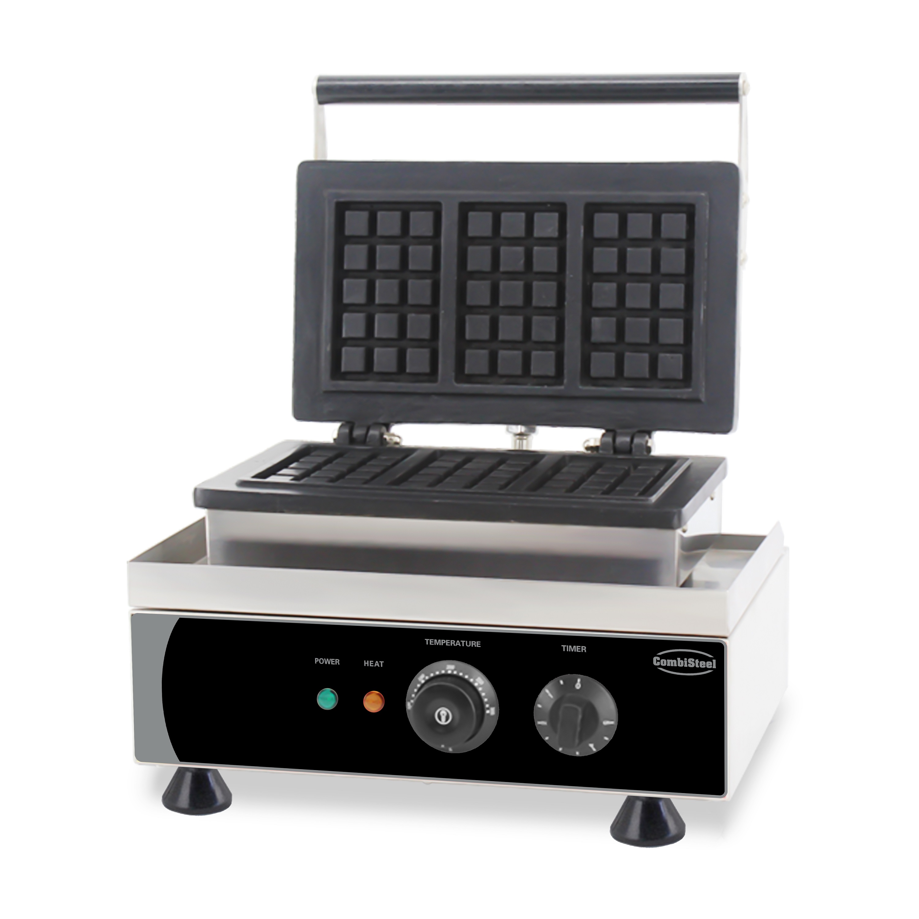 Wafelijzer 3 Pcs Wafel Van Bruxelles 1.75 KW - Combisteel