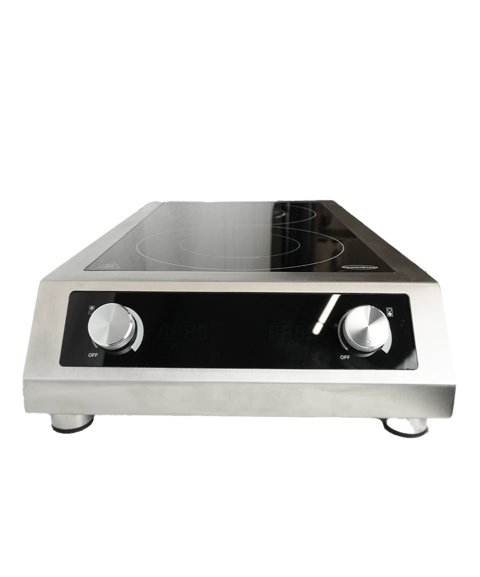 Inductiekookplaat Tafelmodel 2 Zones Uitsluitend Voor Inductiepannen 7 KW - Combisteel — miniature 3