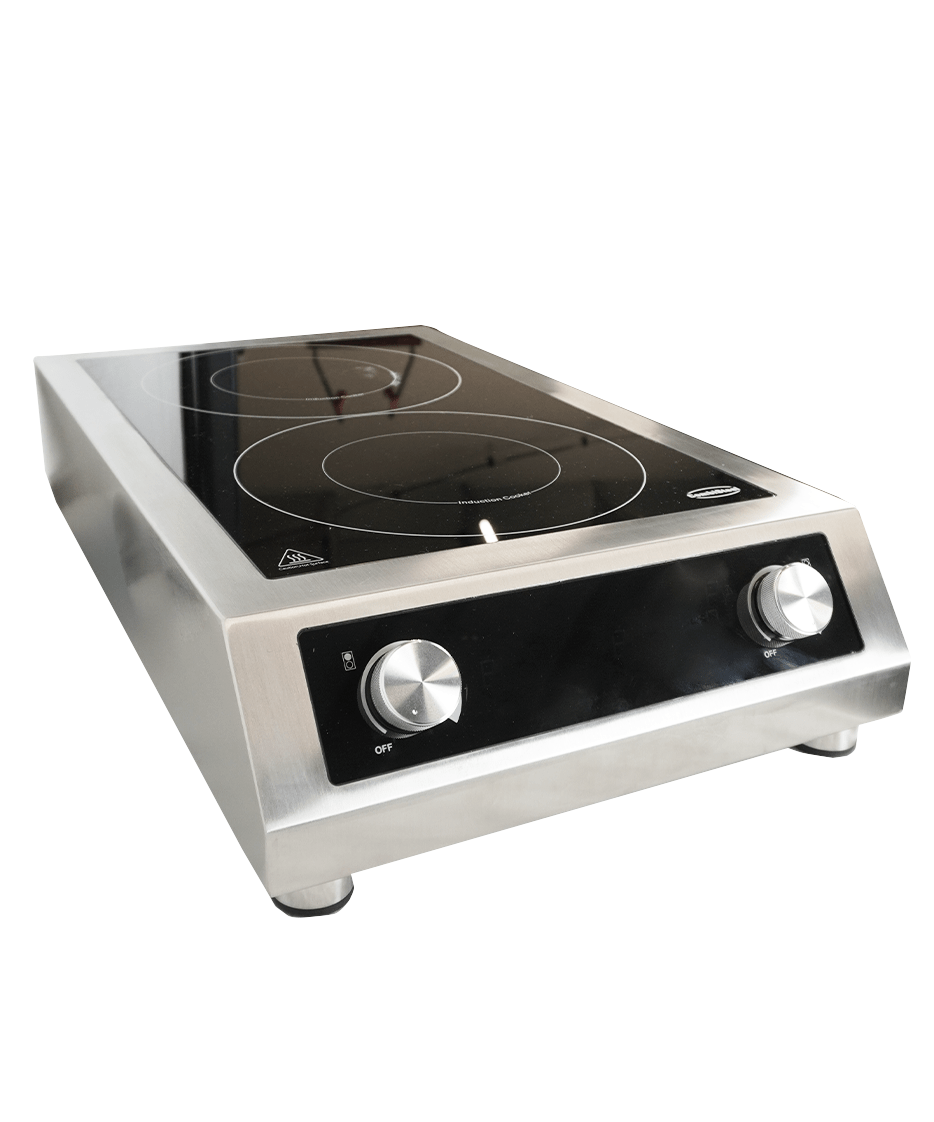 Inductiekookplaat Tafelmodel 2 Zones Uitsluitend Voor Inductiepannen 7 KW - Combisteel — miniature 4