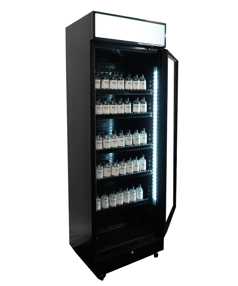 Koelkast 1 Deur In Zwart Glas Met Canopy Sve-450 Blc 400 L - Combisteel — miniature 2