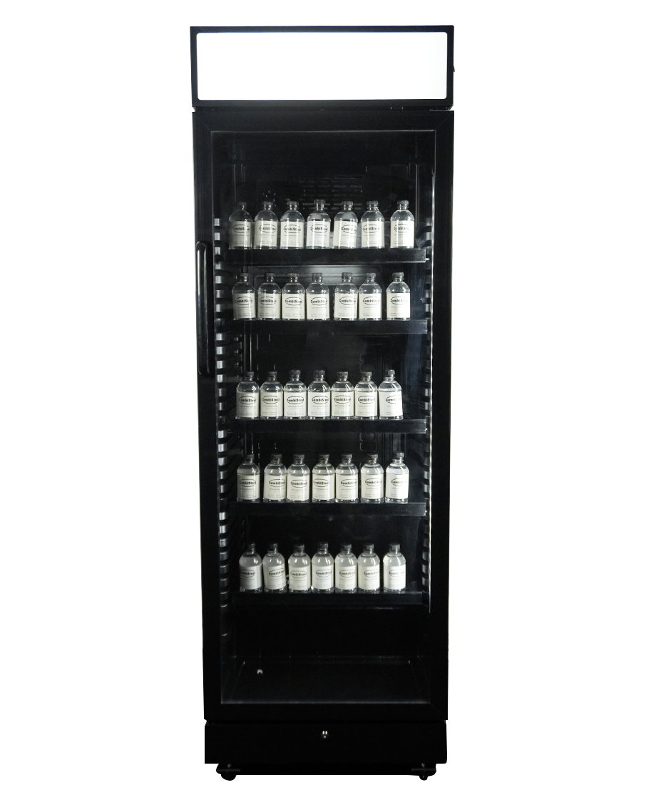 Koelkast 1 Deur In Zwart Glas Met Canopy Sve-450 Blc 400 L - Combisteel — miniature 4