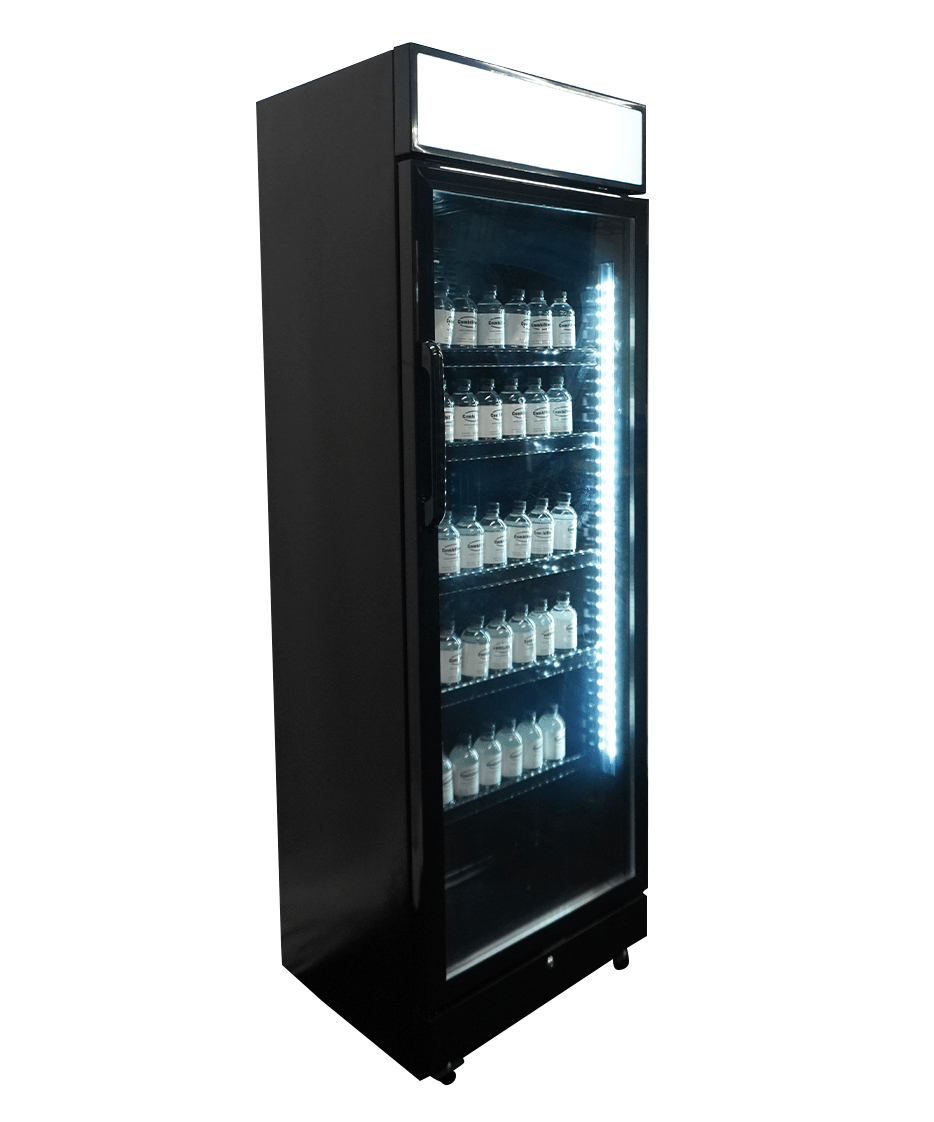 Koelkast 1 Deur In Zwart Glas Met Canopy Sve-450 Blc 400 L - Combisteel — miniature 5