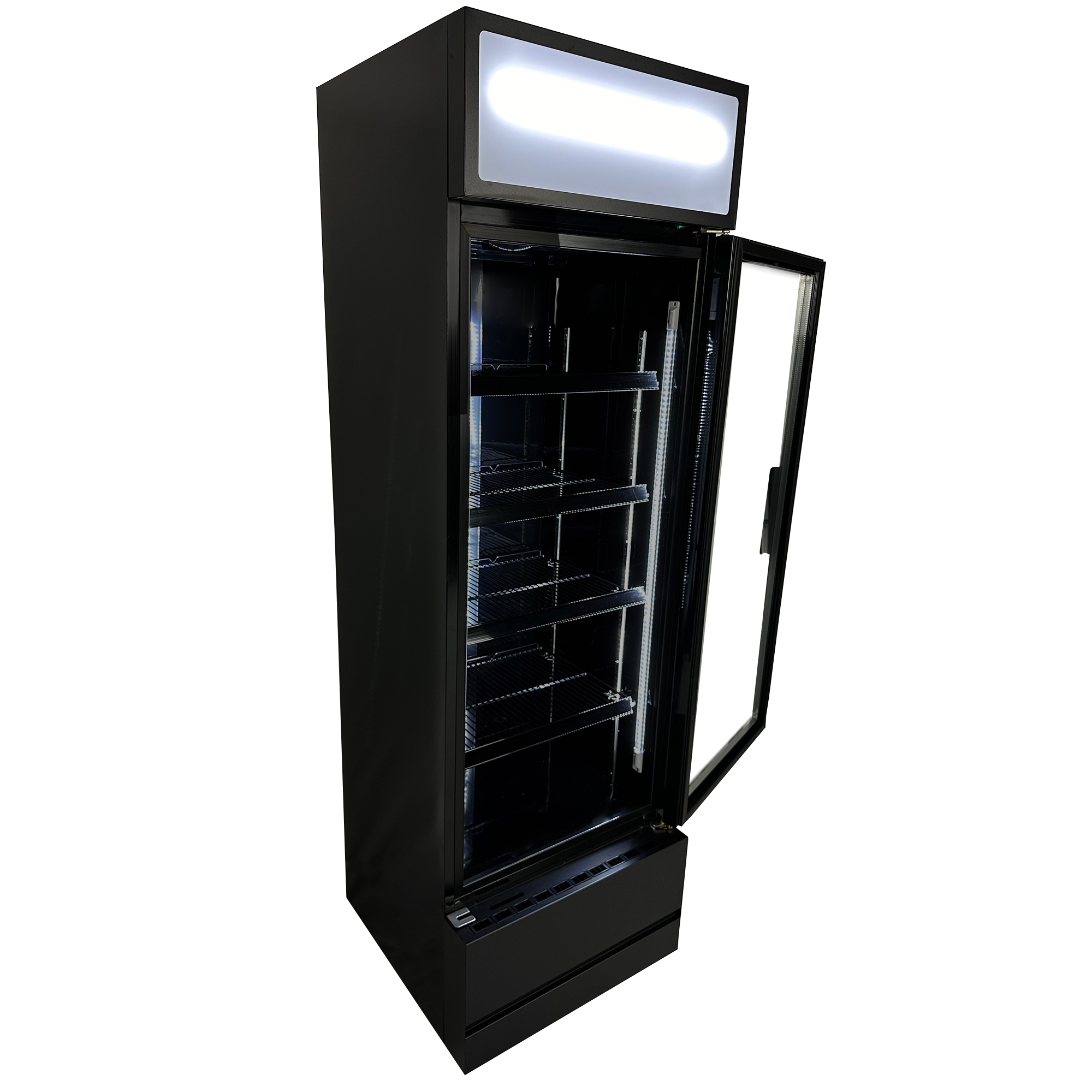 Koelkast Met Glazen Deur FCU-370 Bl 360 L - Combisteel — miniature 4