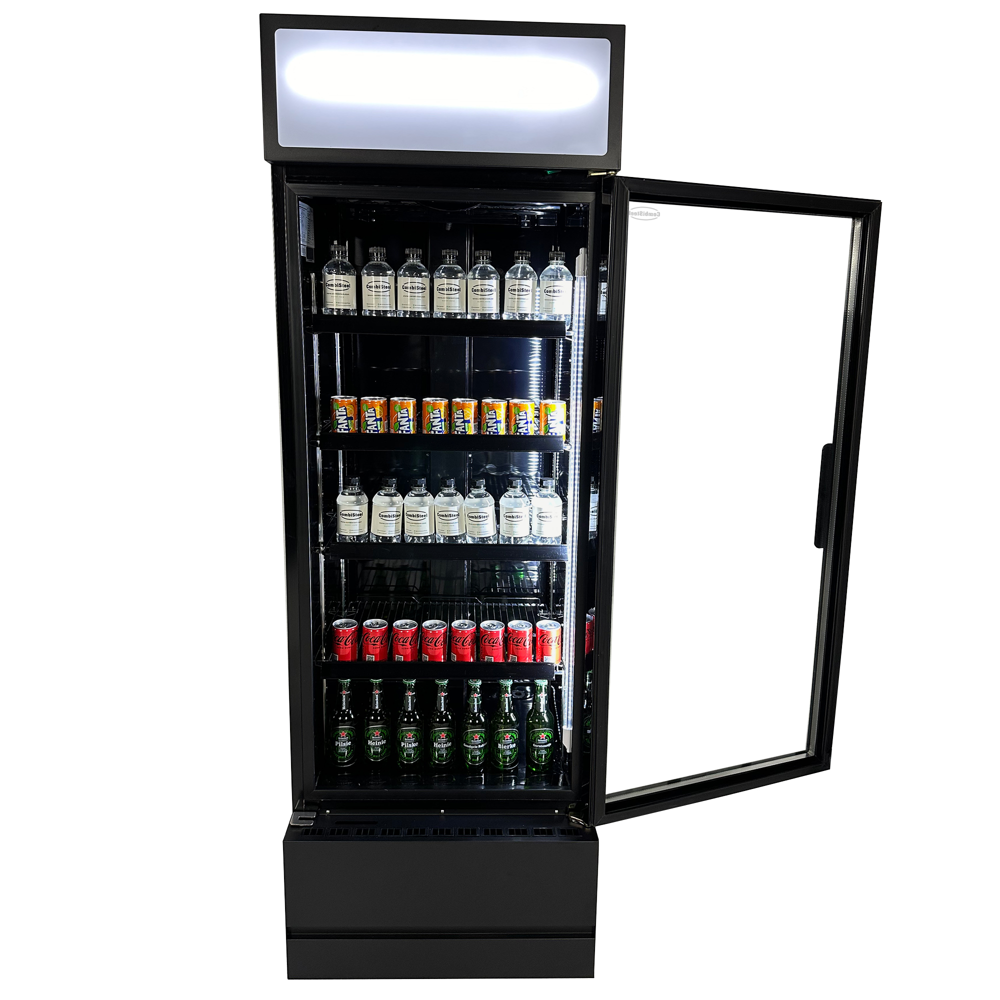 Koelkast Met Glazen Deur FCU-370 Bl 360 L - Combisteel — miniature 5