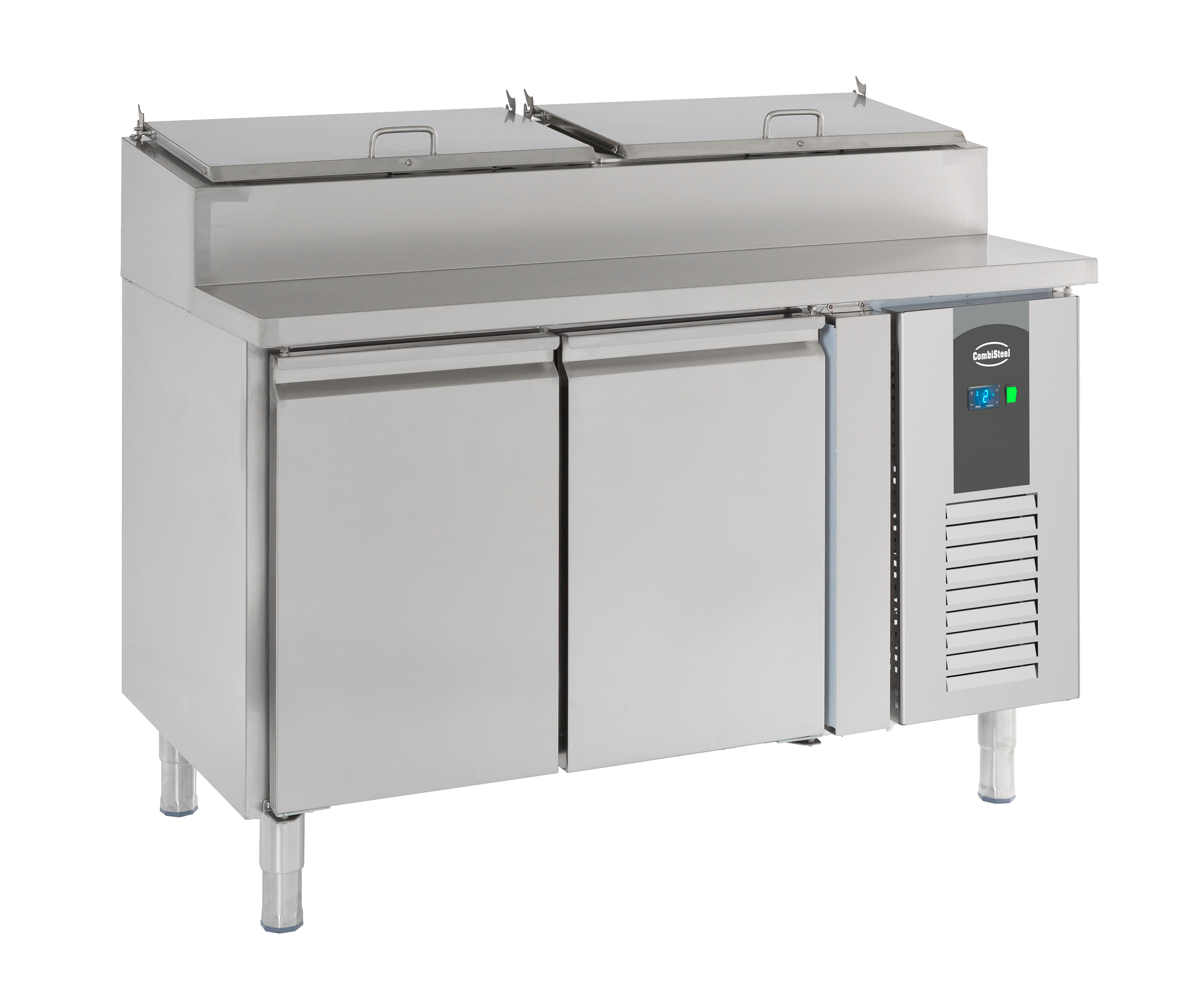 Saladette 2-deurs 6×1/3 GN Récipient - Combisteel