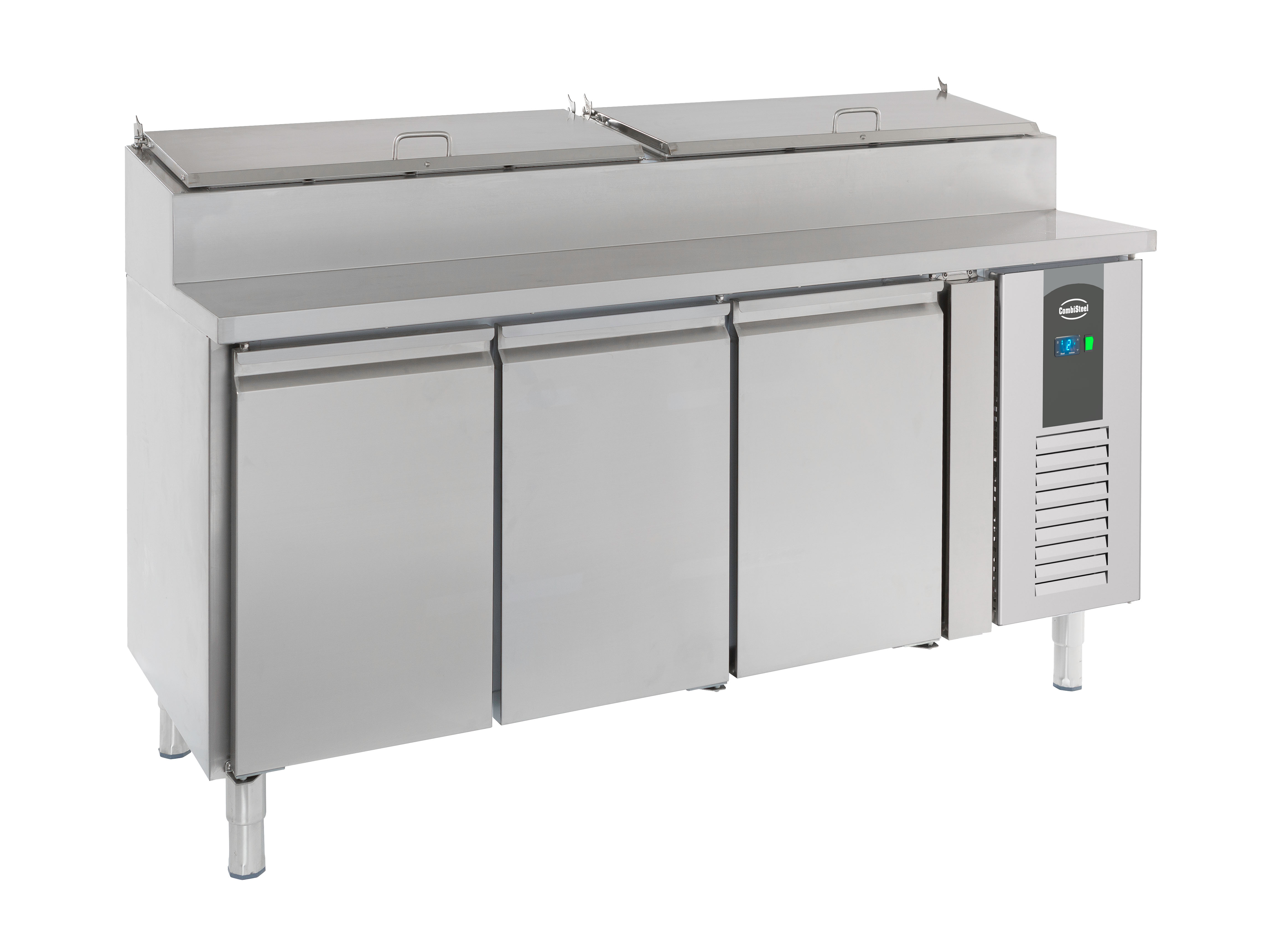 Saladette 3-deurs 8×1/3 GN Récipient - Combisteel