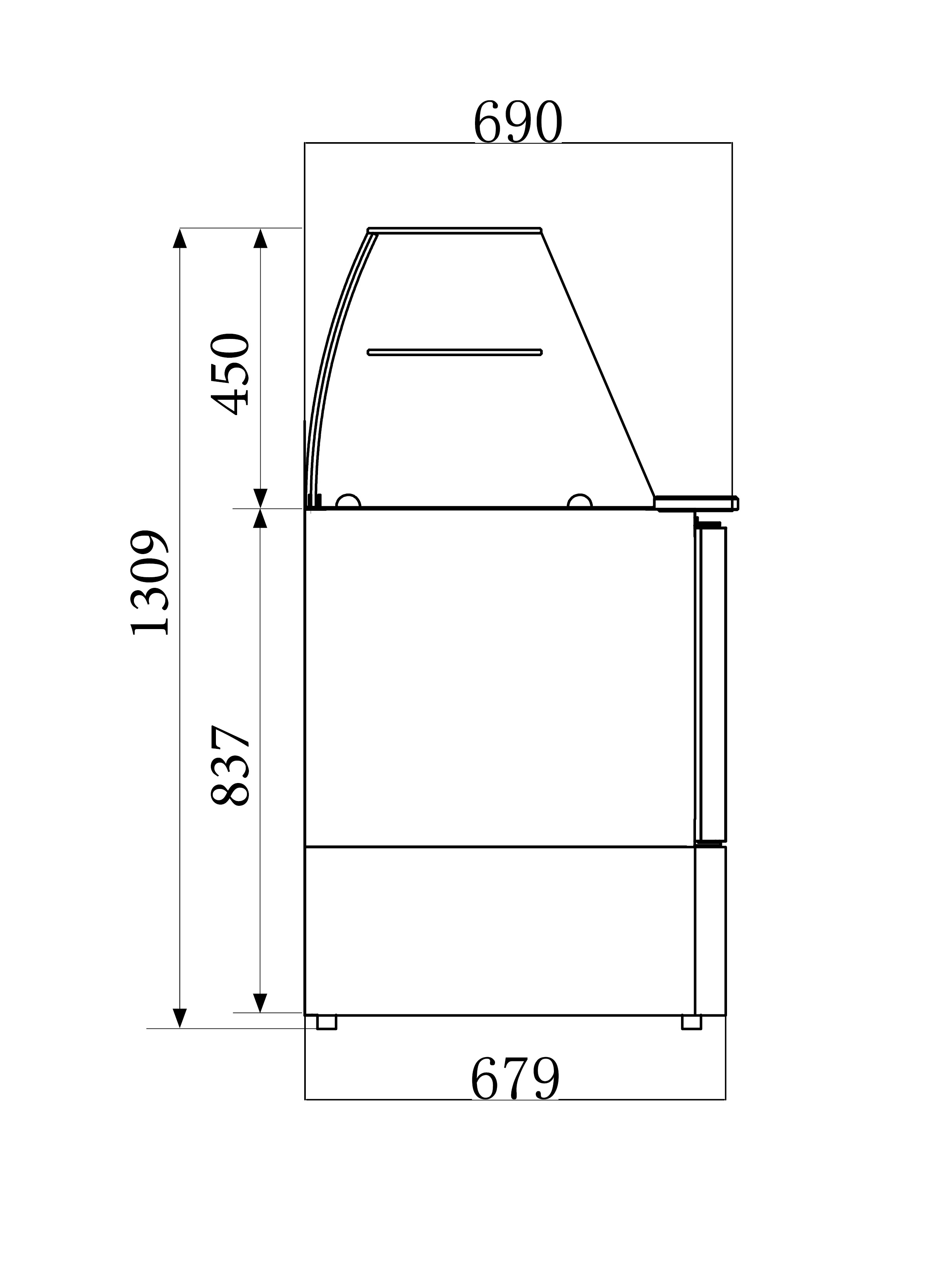 Gekoelde Saladette Met Glas 2 Deuren - Combisteel — miniature 2