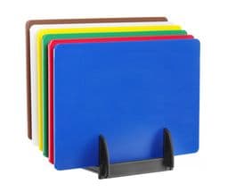 Set Van 6 HACCP-Snijplanken Met Rek - Hendi — visuel 1