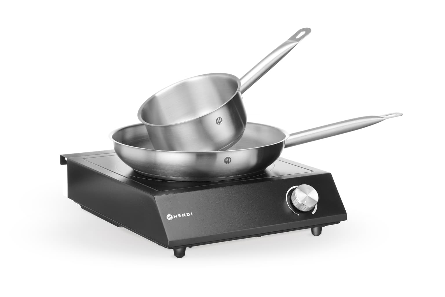 Set: Inductiekookplaat 3500 W + Steelpan + Koekenpan - Hendi — miniature 8