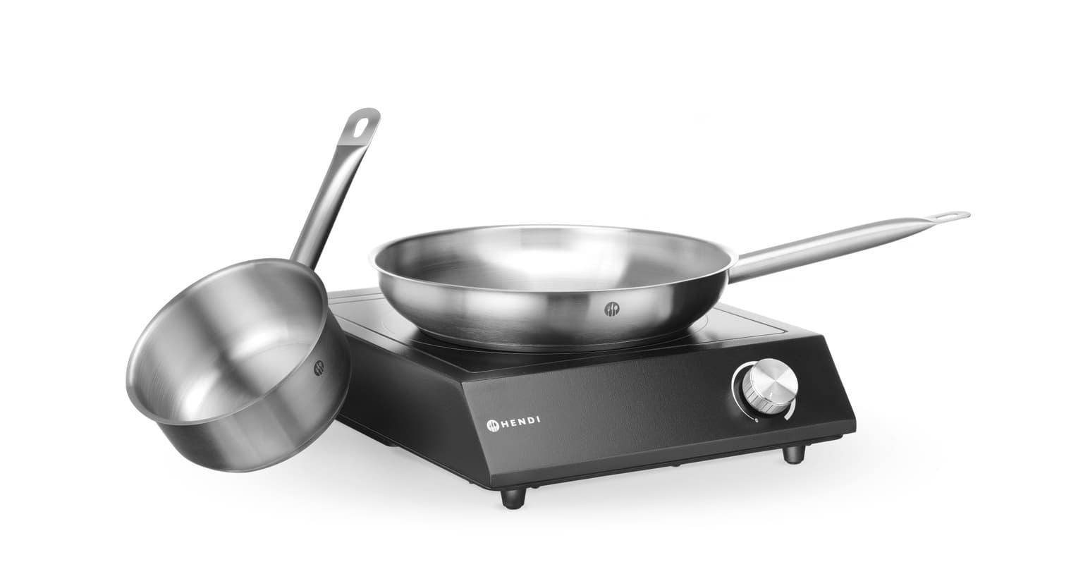 Set: Inductiekookplaat 3500 W + Steelpan + Koekenpan - Hendi — miniature 9