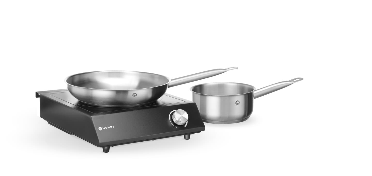 Set: Inductiekookplaat 3500 W + Steelpan + Koekenpan - Hendi — miniature 10