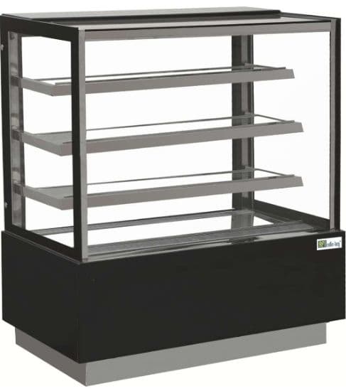 Vitrine Pâtisserie - Vitrage Droit - 3 Étagères - 540 L (Eden500)