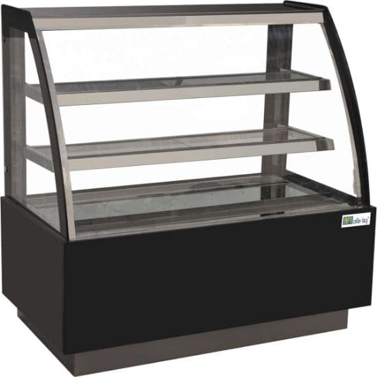 Vitrine Pâtisserie - Vitrage Bombé - 2 Étagères - 315 L (Oasis50)