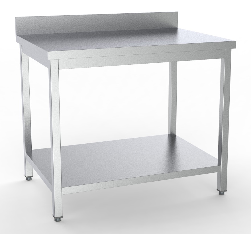700 Werktafel Met Legbord En Opstaande Rand Demonteerbaar 1800 - Combisteel — visuel 1
