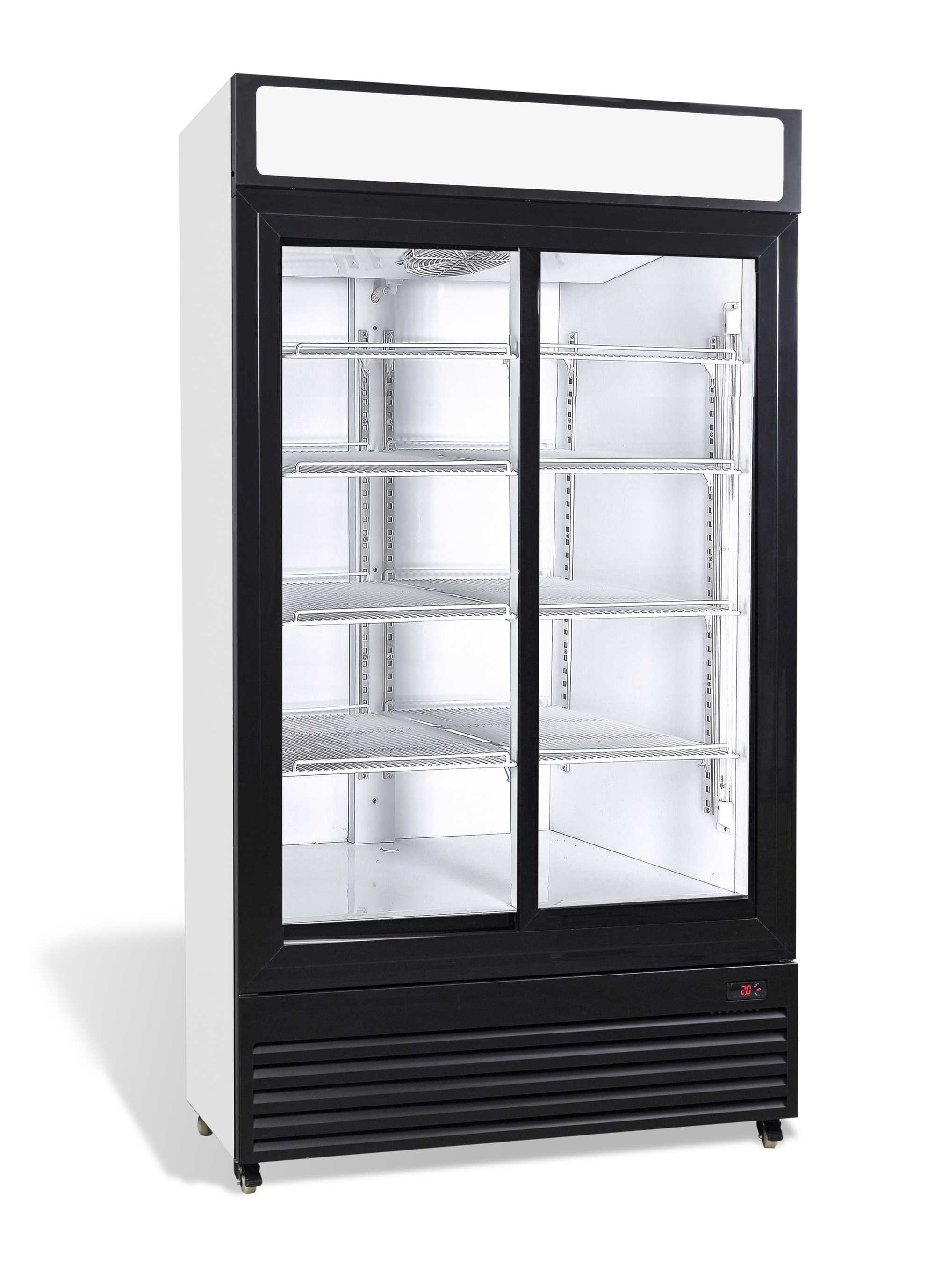 Koelkast Met Schuivende Glazen Deuren Bez-750 Sl - Combisteel — visuel 1