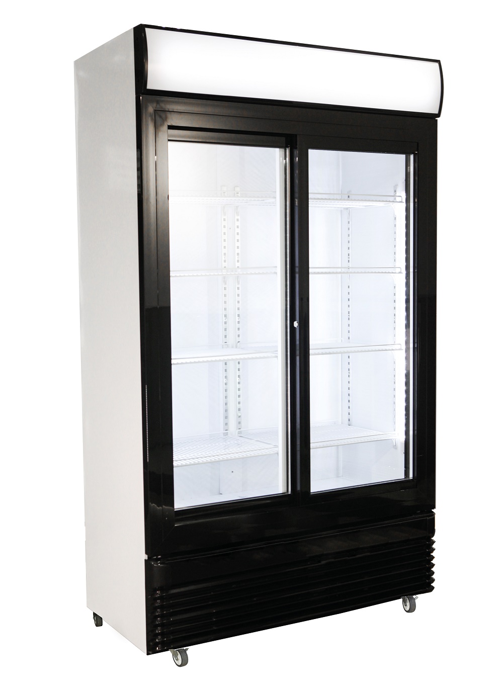 Koelkast Met Schuivende Glazen Deuren Bez-780 Sl - Combisteel — visuel 1